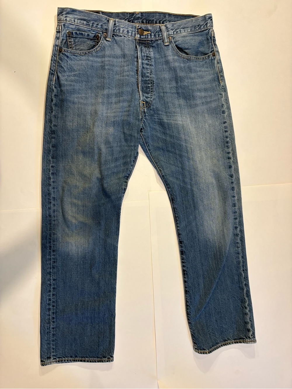 Levi’s 501 Original Blue Jeans Men’s 36x30 Light Wash Denim